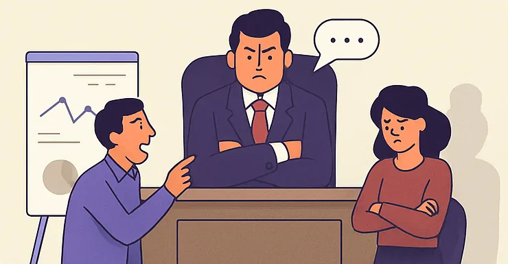 Illustration representing micromanagement culture
